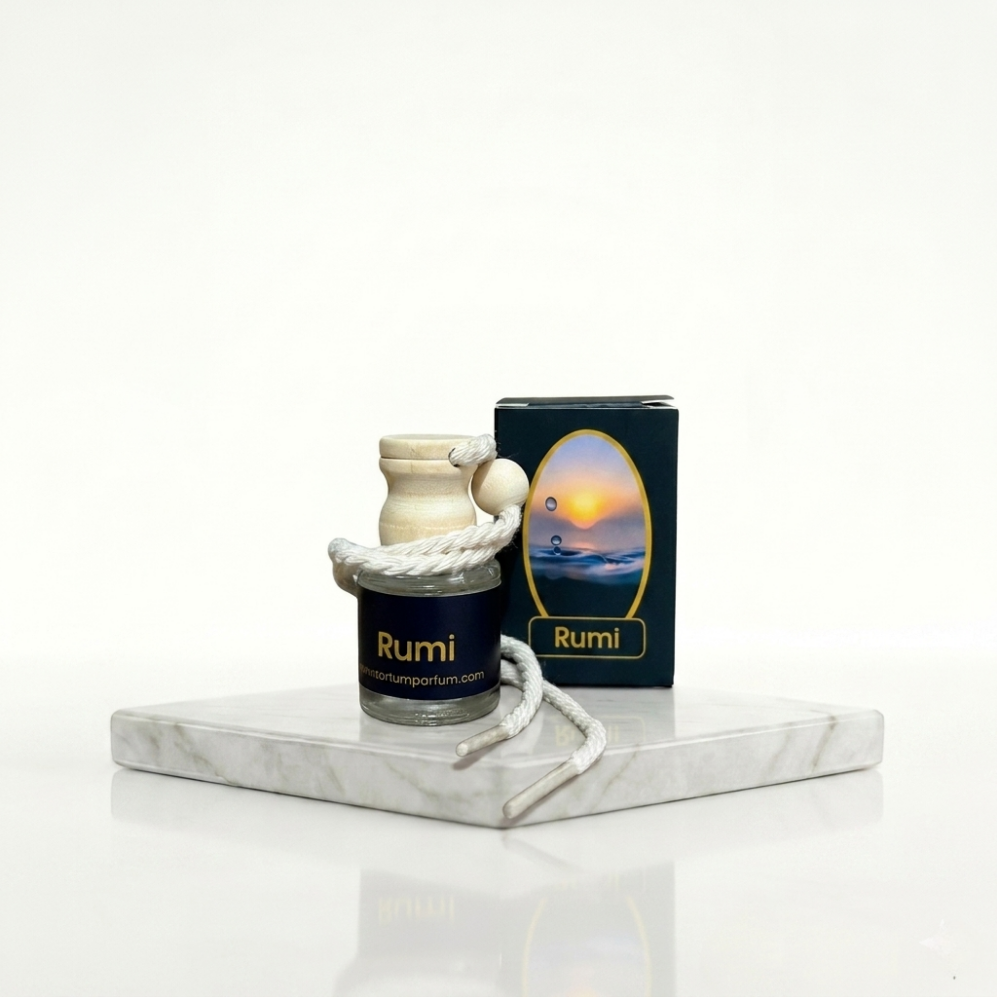 Rumi Lemon Fig Car Air Freshener 8ml Fresh Citrus Lemon Sweet Fig Car Fragrance